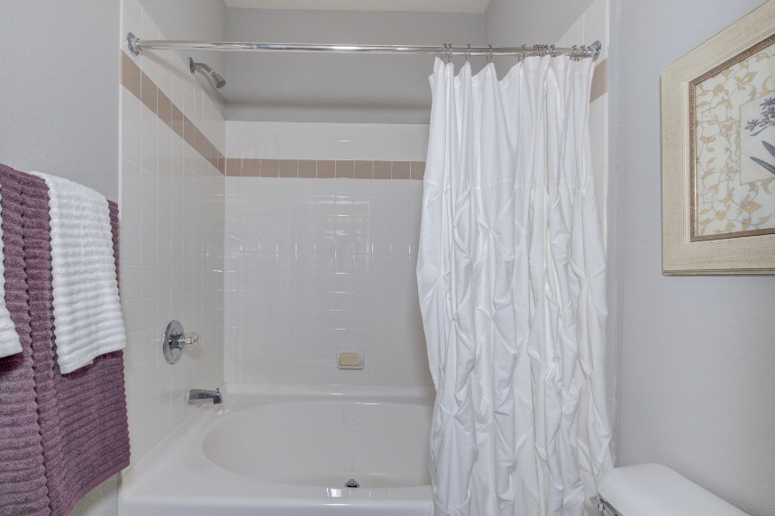 Master bedroom in Westfield apartments.